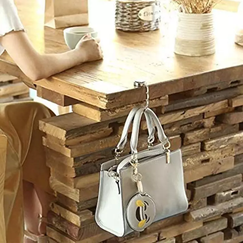 Borsa pieghevole con stampa in marmo gancio per borsa borsa appendiabiti per borsa da donna supporto per borsa da tavolo portatile uso rack regalo per feste