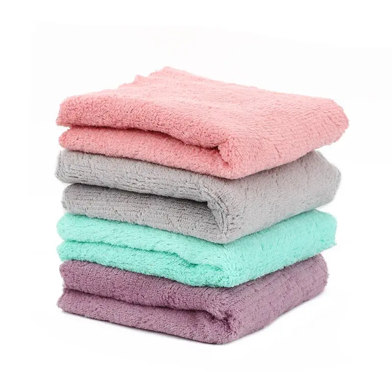 Household kitchen lazy cloth, super absorbent and non hair shedding cloth, thickened cloth, coral velvet cloth
