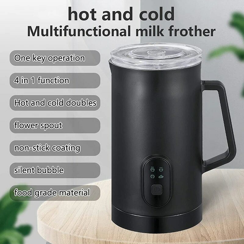 4 In 1 Melkschuimer Handmixer Voor Koffiemelkschuimer Machine Roestvrijstalen Melkverwarming Stoomboot Schuimer Elektrische Auto-
