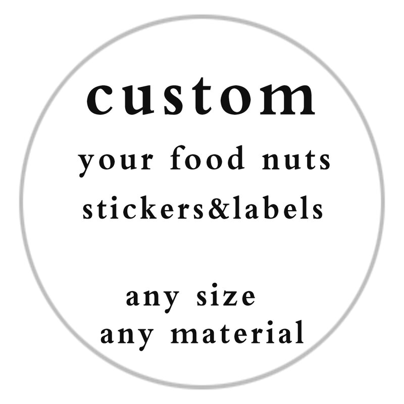 High quality Custom Long Roll Food Nuts Label Stickers Self Adhesive Waterproof Oil proof Sticker Labels
