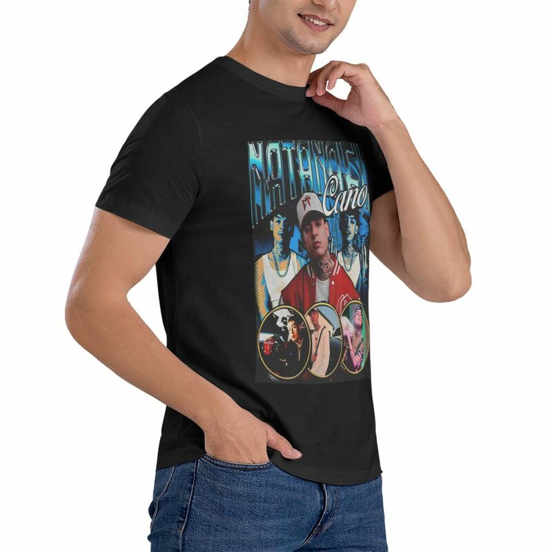 Unisex Natural Cano em torno do pescoço t-shirt, manga curta roupas, verão tops, Rapper, Latino, Nacional Mexicano, Artistas, algodão, impresso