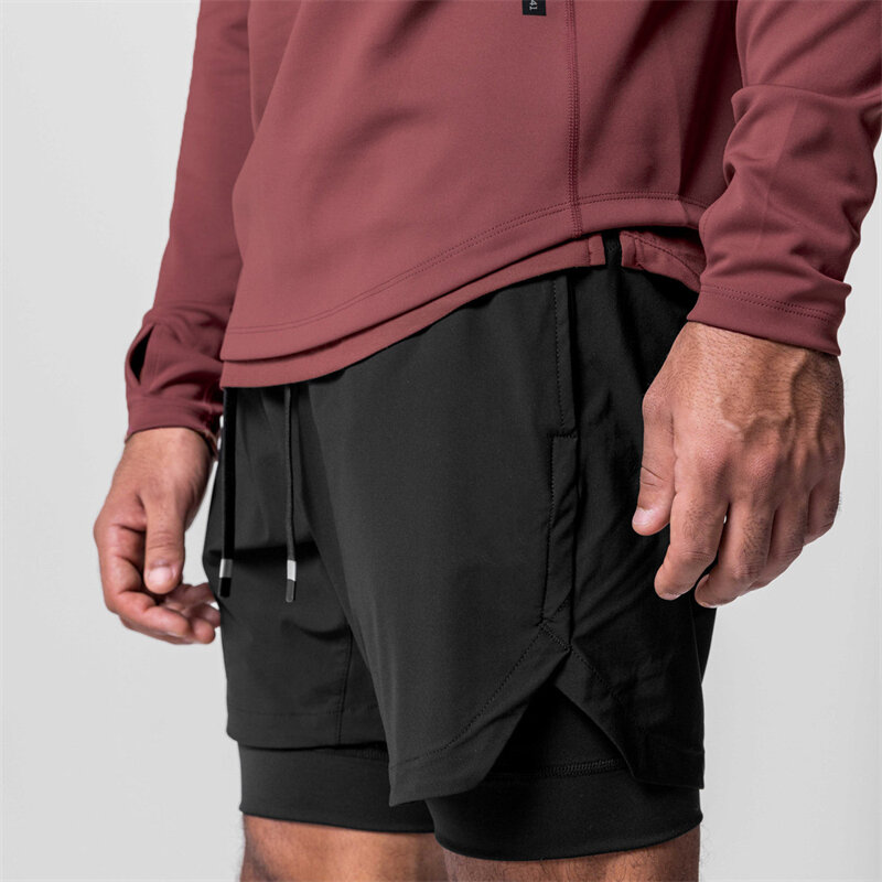 Pantalones de fitness elásticos multifuncionales para hombre, ropa informal de cinco puntos, holgada, para ejercicio de baloncesto