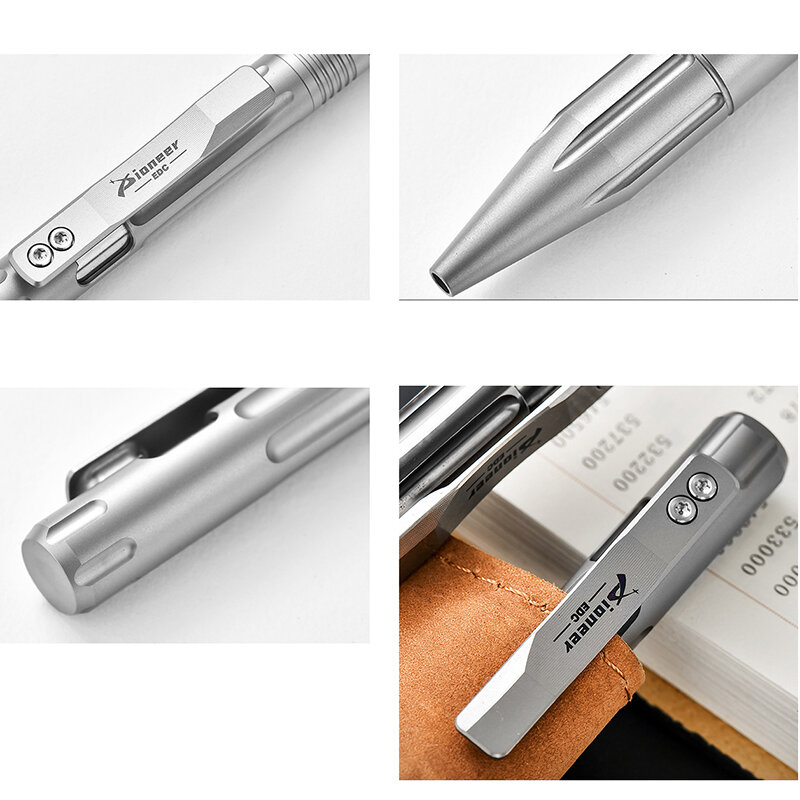 TC4 Titanium Window Breaking Tactical Pen para mulheres, mini autodefesa, acampamento ao ar livre, portátil EDC, caneta de assinatura high-end