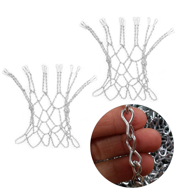 Rete da basket con catena di ferro rete da basket di ricambio per rete da basket per impieghi gravosi Standard professionale catena in acciaio