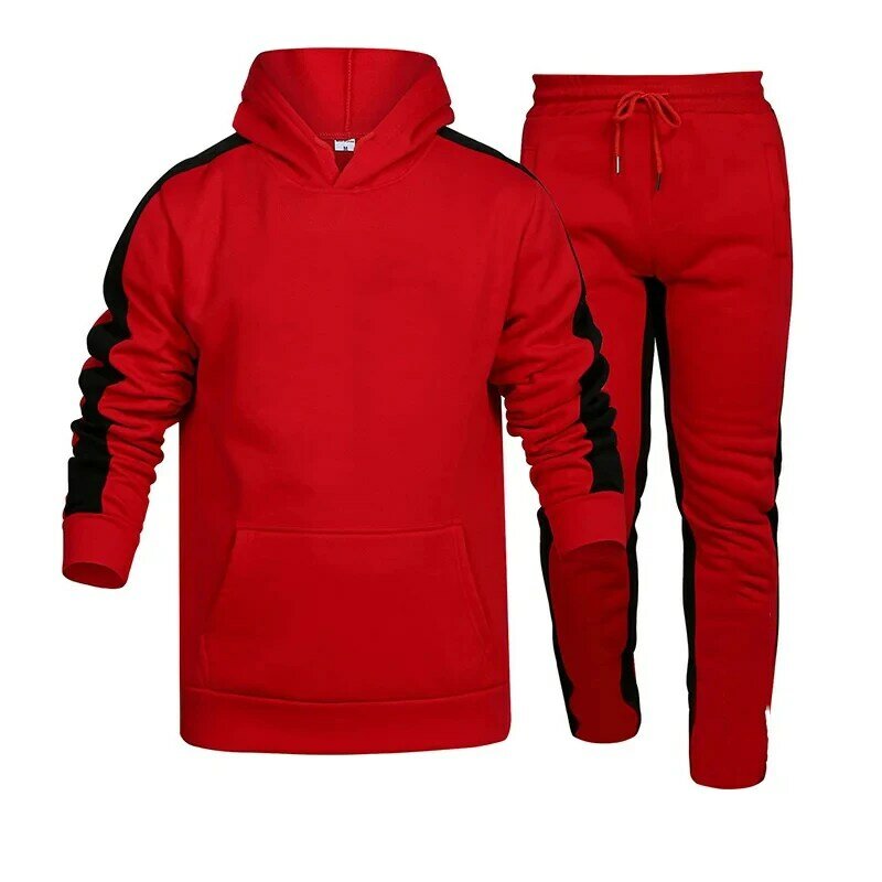 Casual Heren Sport Hoodie Set, Capuchon Sweatshirts En Joggingbroek, Hoge Kwaliteit Gymkleding, Hot Sale, Herfst, Winter,2024