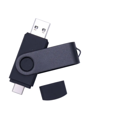 Pen Drive USB Micro Dois-em-Um Tipo-C, OTG Pendrive, USB 2.0, Pen Drive, 32GB, 64GB, 128GB, 256GB, 512GB, 1TB, 2TB