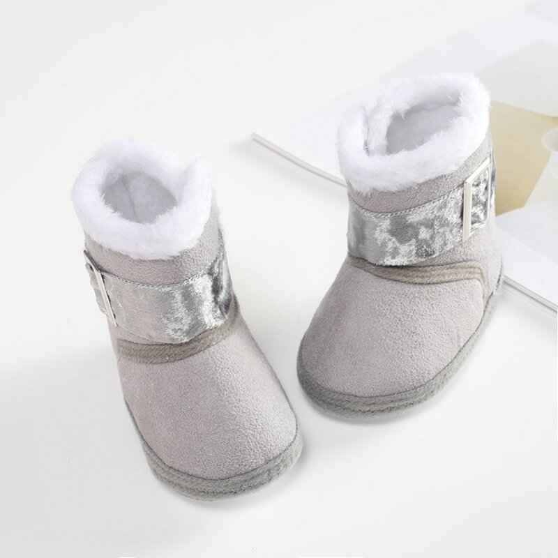 Niemowlę dziecięce buty dziewczęce zimowe ciepłe buty dziecięce bawełniane podeszwy miękkie noworodki śniegowce maluch chłopiec buciki dziecięce