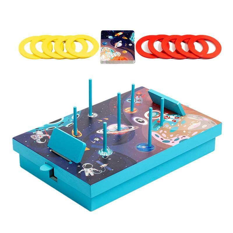 Table Top Games untuk anak-anak cincin ejeksi pertempuran papan permainan permainan keluarga malam menyenangkan kompetisi permainan papan permainan untuk orang dewasa dan anak-anak