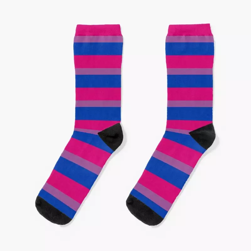 Bisexual Flag Socks cute hiking Stockings compression sports stockings Boy Child Socks Women's