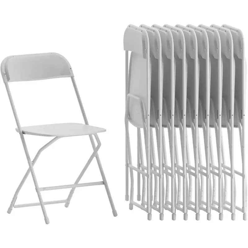 Plastic Folding Chairs for Parties and Weddings Foldable Chair Free Shipping Set of 10 Camping Beach Fishing Outdoor Furniture