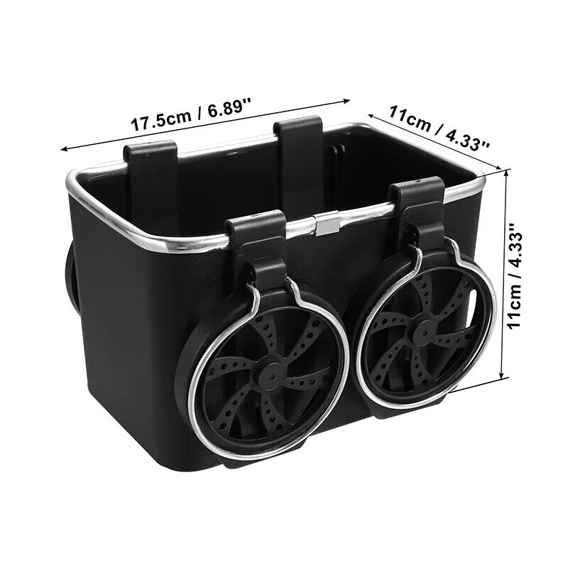 Multifunctional Car Organizer Center Console Storage Box With Cover Tissue Box Rear Seat Water Cup Car Pumping Tissue Box