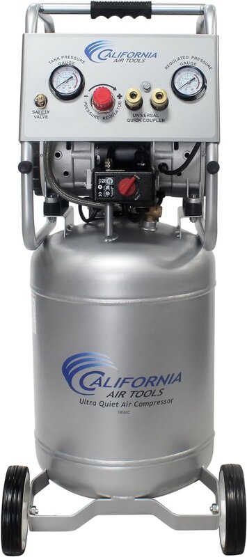 California alat udara 10020C sangat tenang kompresor udara bebas minyak dan kuat, 2 HP