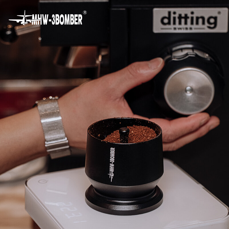 Blinds chüttler für 51-100 Sieb träger Kaffee Dosier becher Espresso filter Dosiert richter Trichter Cafe Bar Theke Home Barista Tool