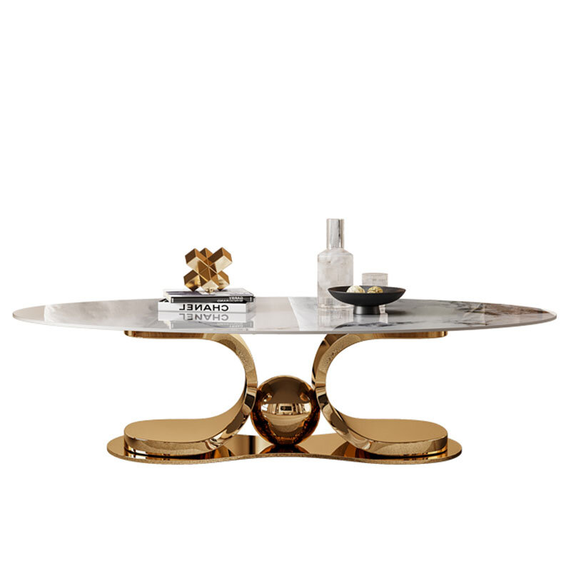 Tavolini da caffè bianchi di lusso Design moderno gambe tavolino nordico minimalista tavolo irregolare in metallo Basses De Salon mobili per la casa