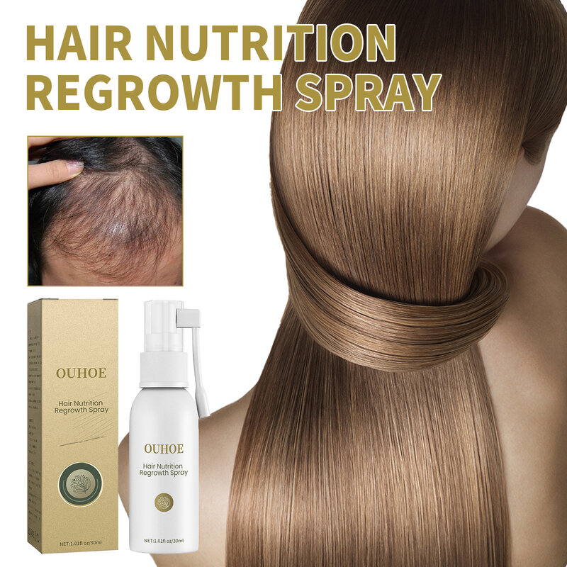 Spray de rebrote para nutrición del cabello, tratamiento para el crecimiento del cabello, esencia rápida y efectiva, suero de regeneración para el cuidado del cabello