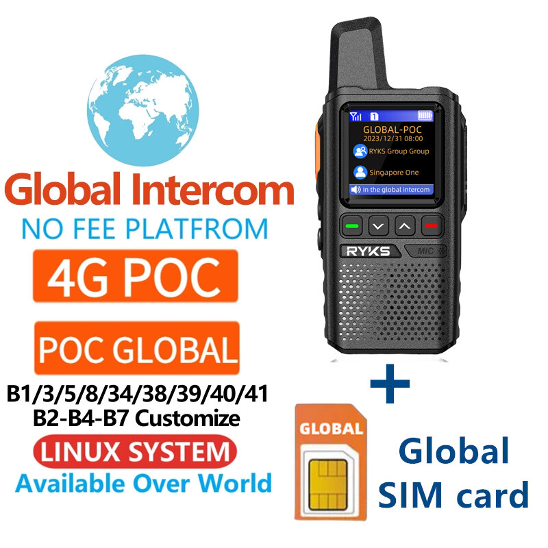 4G LTE sieciowe Radio Walkie Talkie telefon komórkowy z szynką amatorską krótkofalówka
