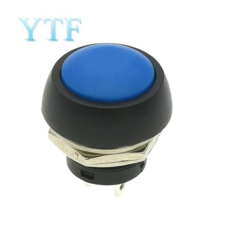 Interruptor de botão momentâneo impermeável, Mini interruptor, Reset sem bloqueio, PBS-33B, 2Pin, 12mm