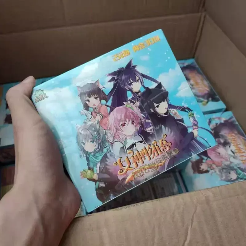 Kotak Kartu Cerita Dewi Kartu Pesta Gadis Langka Bronzing Flash Anime Hobi Koleksi Mainan Kartu Permainan untuk Anak Laki-laki Barang Spot Baru