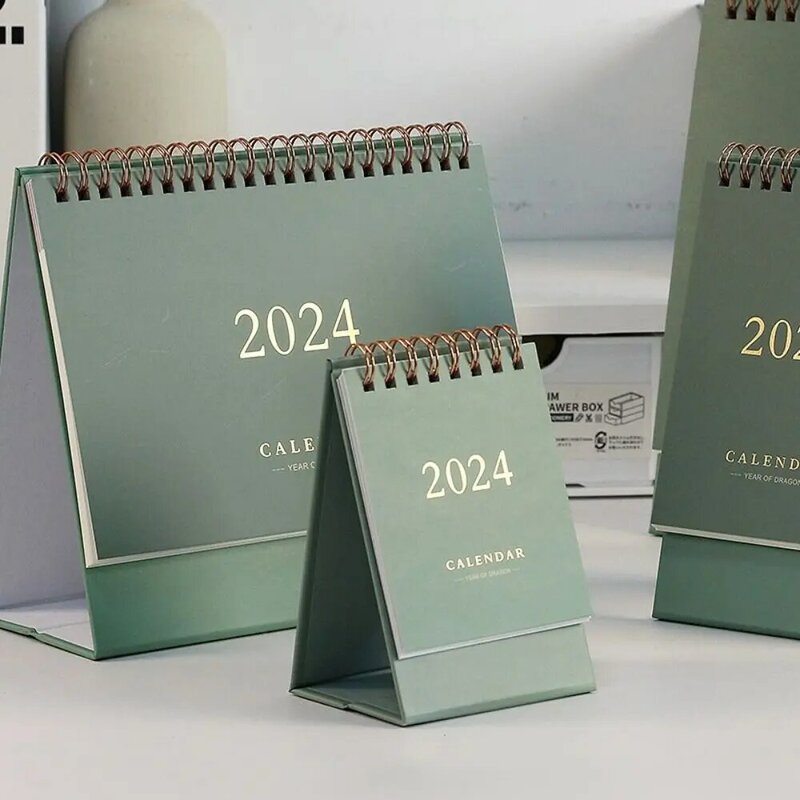 Mini Calendario de escritorio lindo, decoración de escritorio, libro de dibujos animados, Bloc de notas creativo, regalo, 2024, 1 unidad