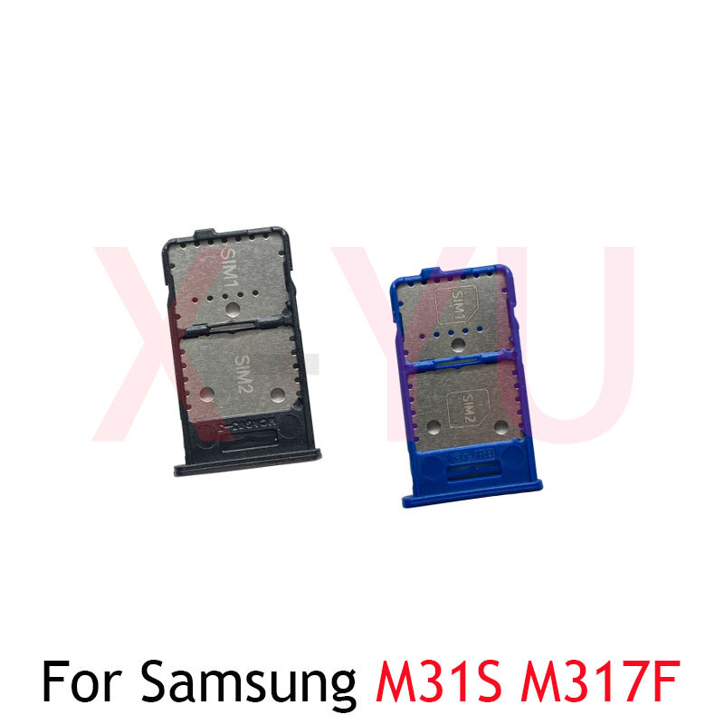 Suporte da bandeja do cartão SIM, soquete do leitor de cartão para Samsung Galaxy M31S M317F M317