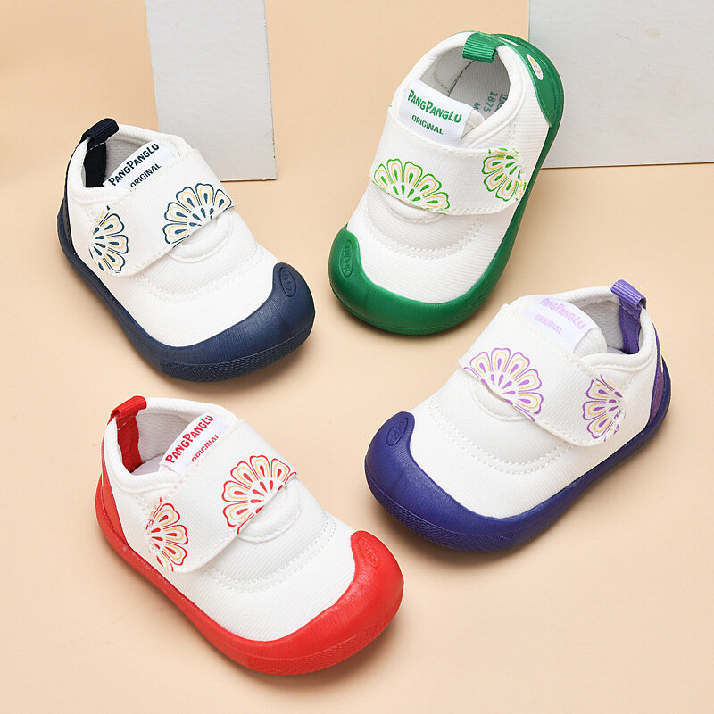 Chaussures respirantes coordonnantes pour bébés garçons et filles, chaussures de gril en coton pour enfants, l'offre elles souples, mode, taille 14-21