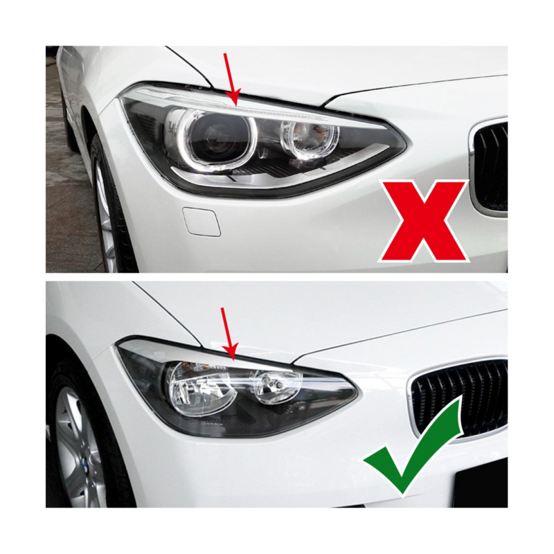 Автомобильная фара, задняя крышка для BMW 1 серии F20 F21, задняя подсветка 2011-2014 (черная)