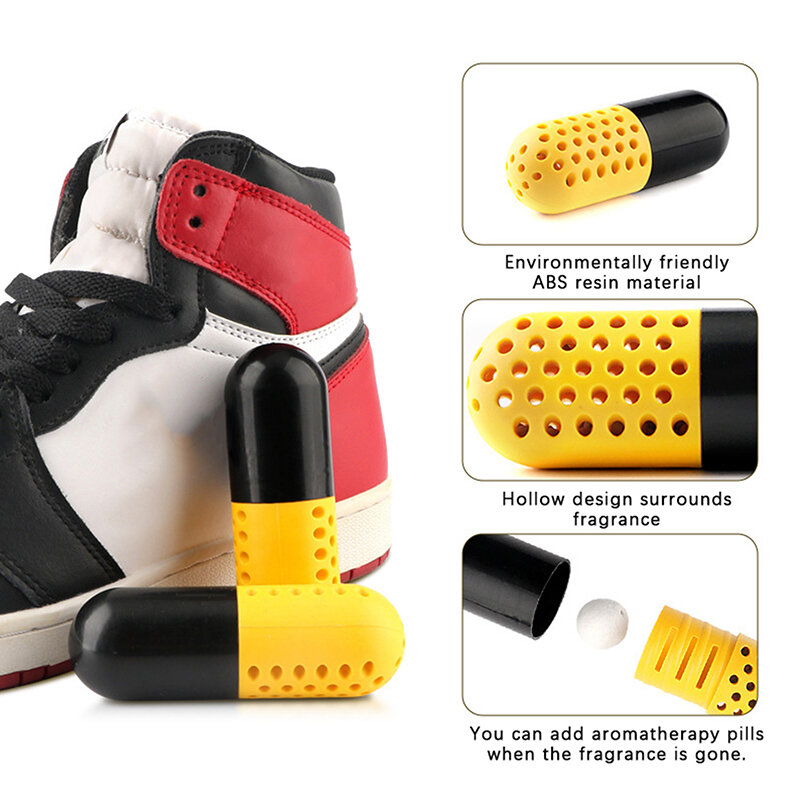 Cápsula desodorizante para zapatillas de deporte, deshumidificador, secado, armario, armario, fragancia en expansión, 2 piezas