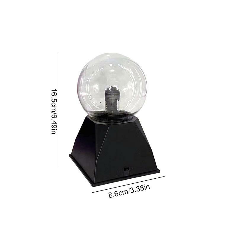 Bola lampu sentuh elektrik Plasma Globe lampu meja isi ulang USB bola elektrostatis diaktifkan suara mainan baru bola Plasma