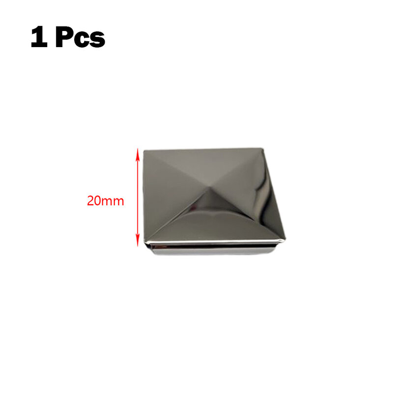 Aço inoxidável Post Cap, Forma Pirâmide Protege, Post Termina Estilo Disponível em Vários Tamanhos 16