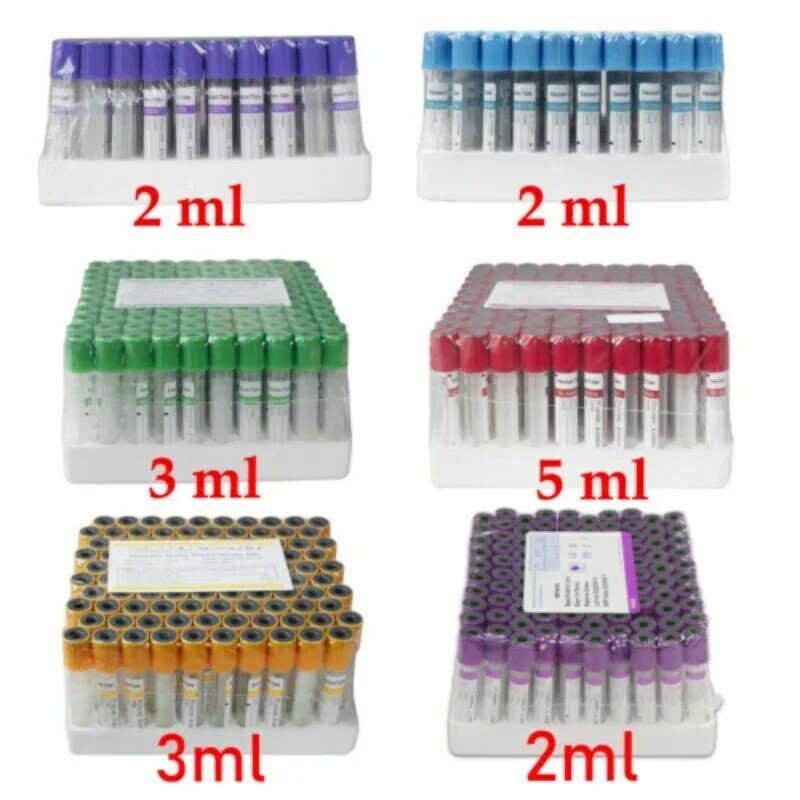 مختبر طبي فراغ جمع الدم التخثر/أنابيب/أنابيب EDTA 2/3/5 مللي مستلزمات الحيوانات الأليفة