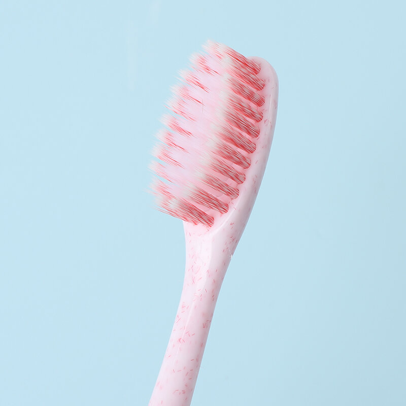 แปรงสีฟันเส้นใย105แบบเกลียวนุ่มหัวแปรงรูปมะกอกรีไซเคิลขนาดเส้นผ่านศูนย์กลาง0.18มม. แปรงนุ่มไวต่อความรู้สึกสำหรับผู้ใหญ่