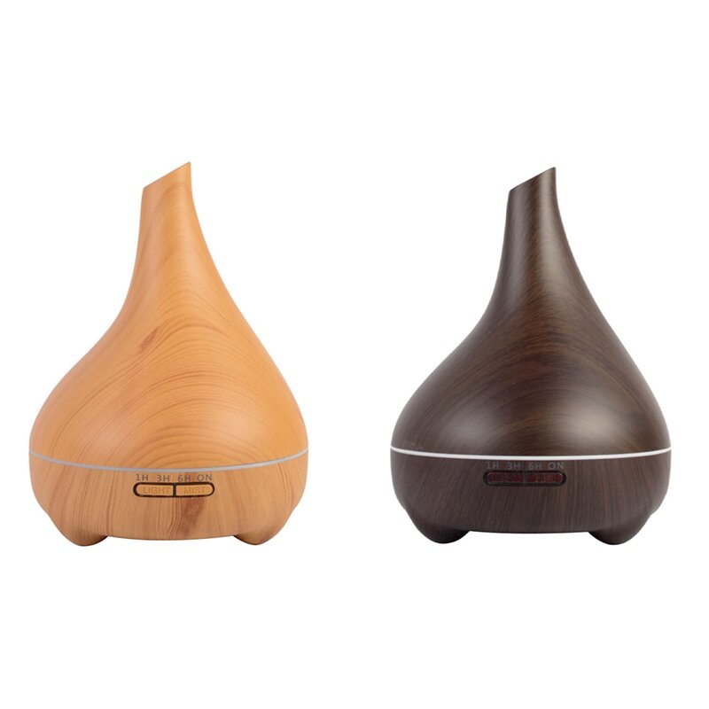 Essential Oil Diffuser,550Ml Wood Grain Ultrasonic Humidifier For Essential Oil Aromatherapy Diffuser With EU Plug