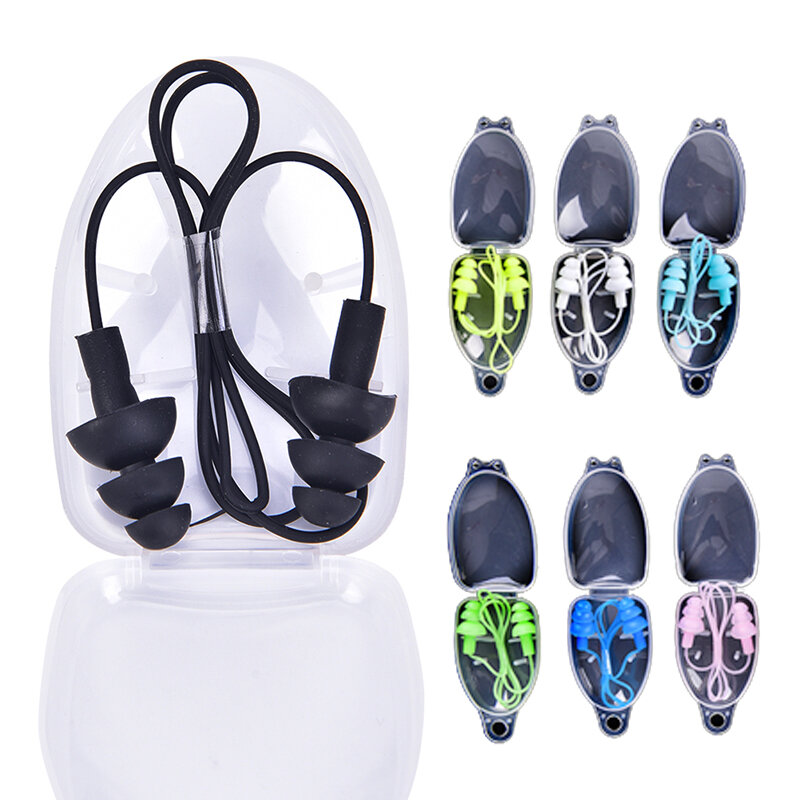8 Colors Universal Soft Silicone Swimming Ear Plugs Earplugs Pool Accessories Water Sports Swim Ear Plug 1pair