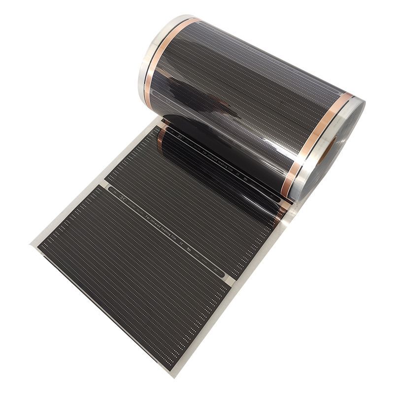 Calefacción de suelo por infrarrojos, calentador eléctrico de película de carbono de fibra de cristal de carbono, 220V, 50cm de ancho