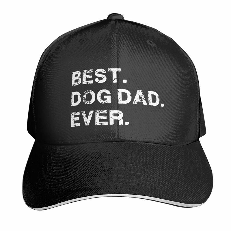 Best Dog Dad Ever Hat berretti da Baseball regolabili per uomo amanti del cane cappelli da camionista per tutte le stagioni berretti da Baseball Unisex cappello sportivo all'aperto