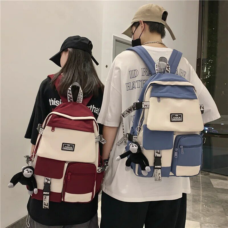 Koreański tornister żeński plecak studencki o dużej pojemności moda chłopiec plecak torba komputerowa plecak szkolny femal