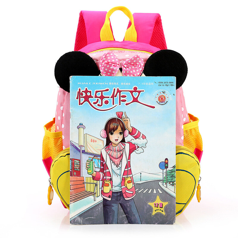 Disney Cartoon plecak dla chłopców dziewczynki Minnie Mickey Mouse dzieci piękny tornister plecak do przedszkola prezent dla dzieci