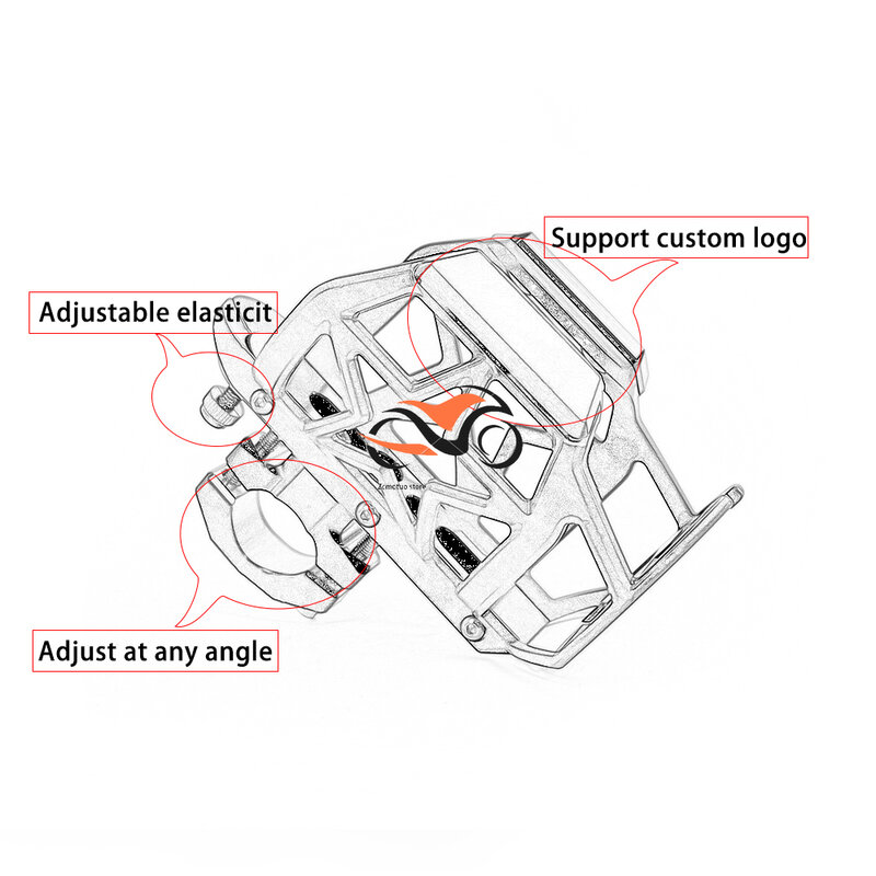 For Honda Africa Twin CRF1000L CRF1000L CRF1100 Universal CNC Motorcycle Beverage Water Bottle Cage Drink Cup Holder Sdand Mount