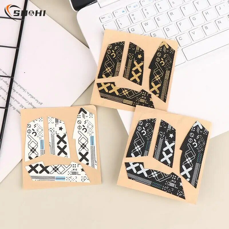 1Pc 3Colors Mouse Grip Tape Skate DIY Sticker Non Slip Suck Sweat For Logitech G102 G304 Mouse Self Adhesive Design Sweat Decals