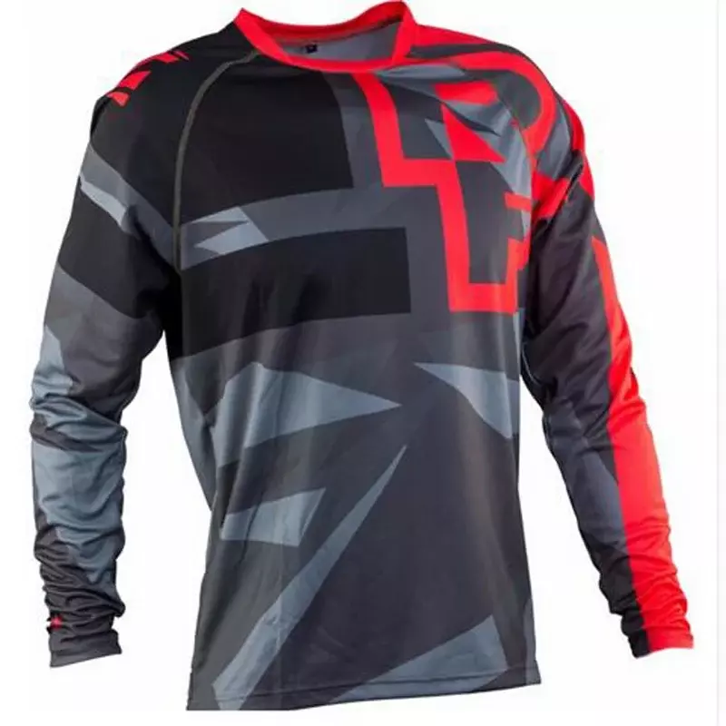 Camiseta de manga larga para hombre, jersey transpirable de secado rápido para ciclismo de montaña y carretera, profesional, Verano