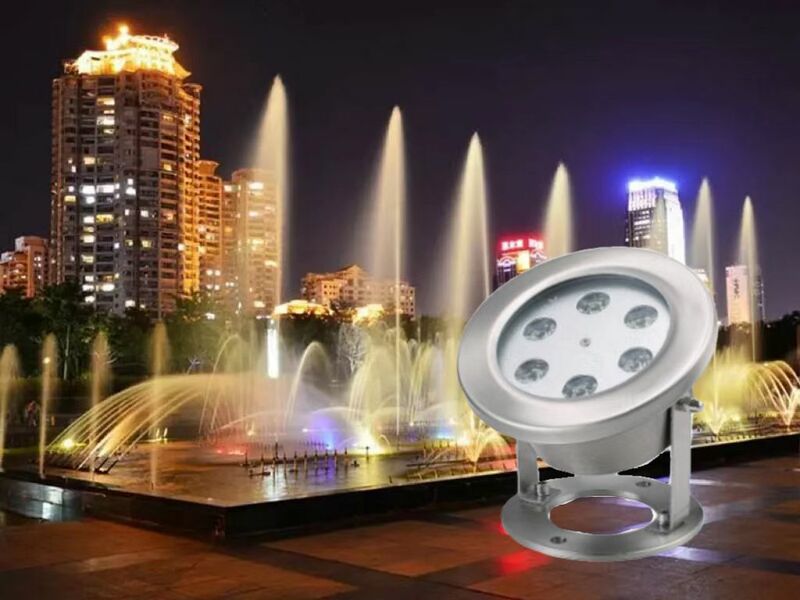 防水LED水中噴水,ip68フラッシュ,ガーデン照明,ステンレス鋼スポットライト,3w,6w,12v