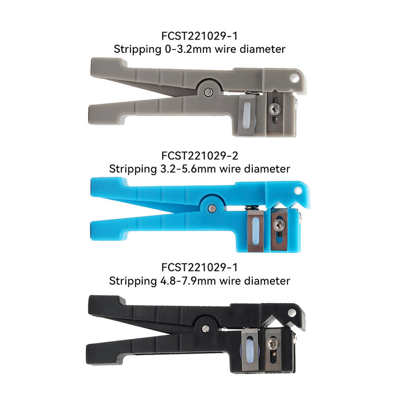 FCST pengupas kabel koaksial serat optik, 45-162 45-163 45-165, pengupas kabel optik Slitter alat Beam tabung pengupas
