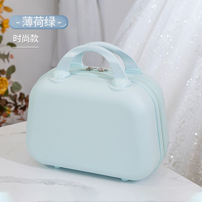 PLUENLI Luggage Cosmetic Bag Portable Cosmetic Case Female Wedding Box Student Travel Small Box