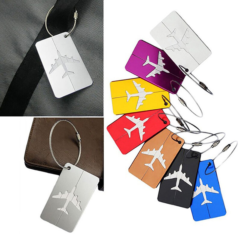 Fashion Reusable Luggage Tags Suitcase Name ID Card For Women Men Travel Luggage Suitcase Name Labels Travel Accessories