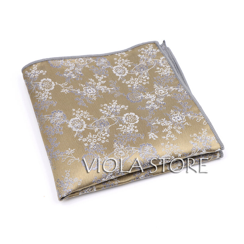 Nieuwe Kleurrijke Mode Bloemen Paisley Dot Plaid Gestreepte 23Cm Zakdoek Polyester Pocket Vierkante Mannen Das Pak Gift Accessoire
