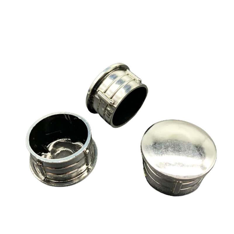 Round Stainless Steel Pipe Caps 20mm 22mm 25mm Protection Gasket Dust Seal End Cover Caps For Pipe Bolt Furniture