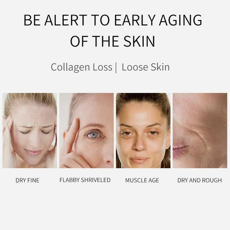 Pellicola di collagene carta solubile maschera facciale panno Anti-età solubile acqua viso Filler collagene pieno Fiming Lifting cura del viso 3/4 pezzi