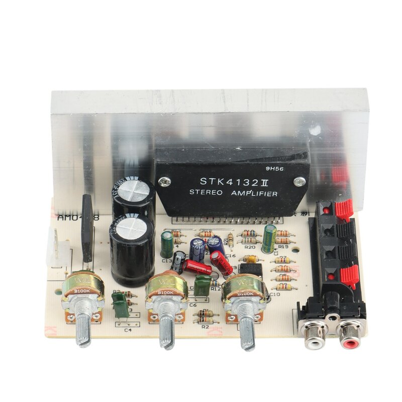 Placa amplificadora de Audio estéreo de potencia Digital, placa amplificadora Universal de 2,0 canales, DC 12V, STK, Serie de película gruesa, AM0408