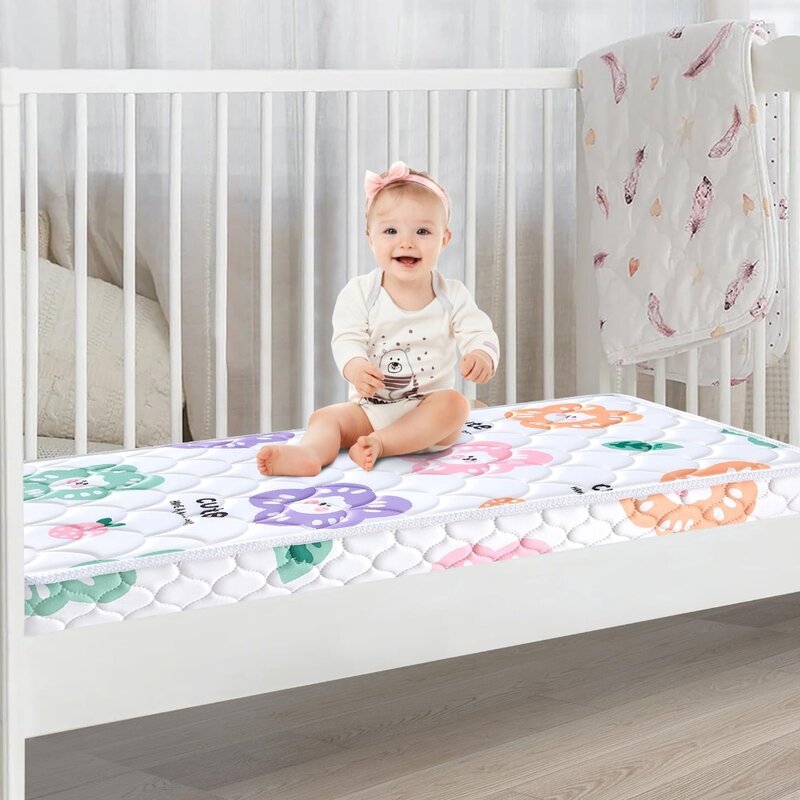 2023 New Crib and Toddler Mattress, Premium Foam Baby Crib Mattress