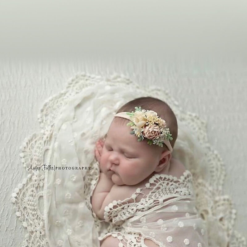 Rekwizyty fotograficzne dla noworodka otulaczek materiał na rekwizyty fotograficzne dla noworodków koronkowe pieluszki dla akcesoria fotograficzne